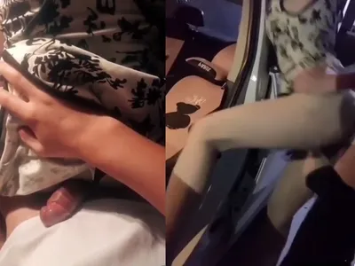 Gấu dáng nuột cưỡi ngựa nhấp nhả cực khoái trong ô tô